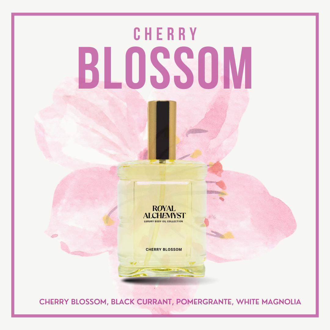 CHERRY BLOSSOM BODY OIL (Cherry Blossom. White Magnolia, Black Currant, Pomegranate)